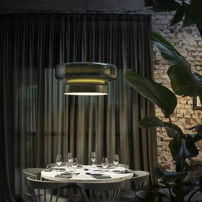 Suspension Bohemia - Lampe en Verre Soufflé avec LED Intégrée, Design Organique