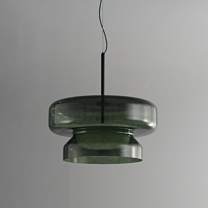 Suspension Bohemia - Lampe en Verre Soufflé avec LED Intégrée, Design Organique