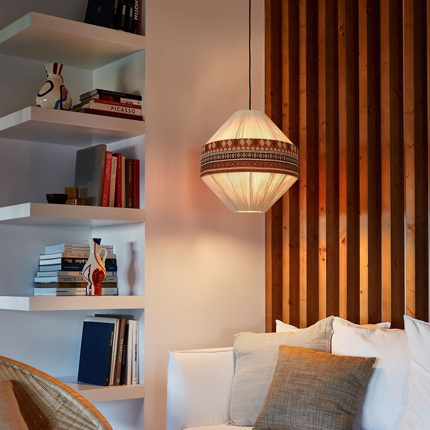 Suspension Bohemian Fringe - Lampe Pendante avec Franges et Design Tribal