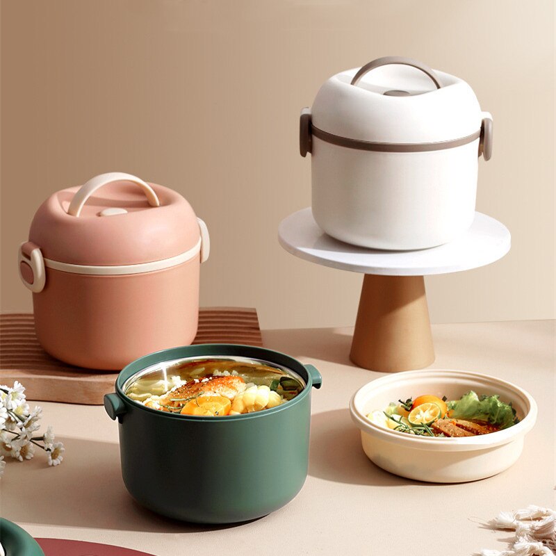 Boite Bento Repas Inox Rose