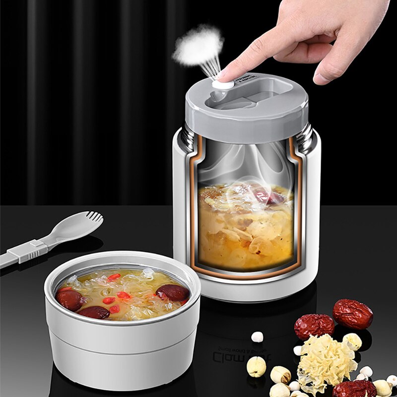Lunch Box Isotherme Thermos Blanc