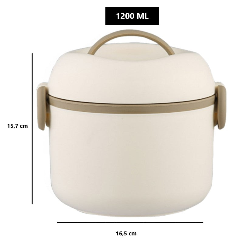 Boite Bento Repas Inox Blanche