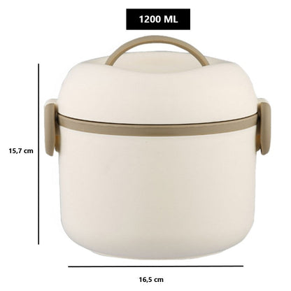 Boite Bento Repas Inox Blanche