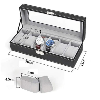 Boîte rangement montre homme