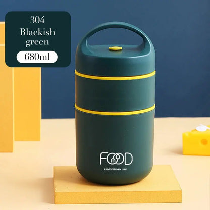 Boîtes à Déjeuner en Acier Inoxydable 304 pour Enfants FOOD