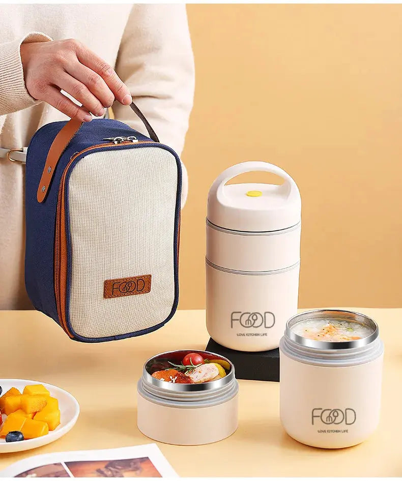Boîtes à Déjeuner en Acier Inoxydable 304 pour Enfants FOOD