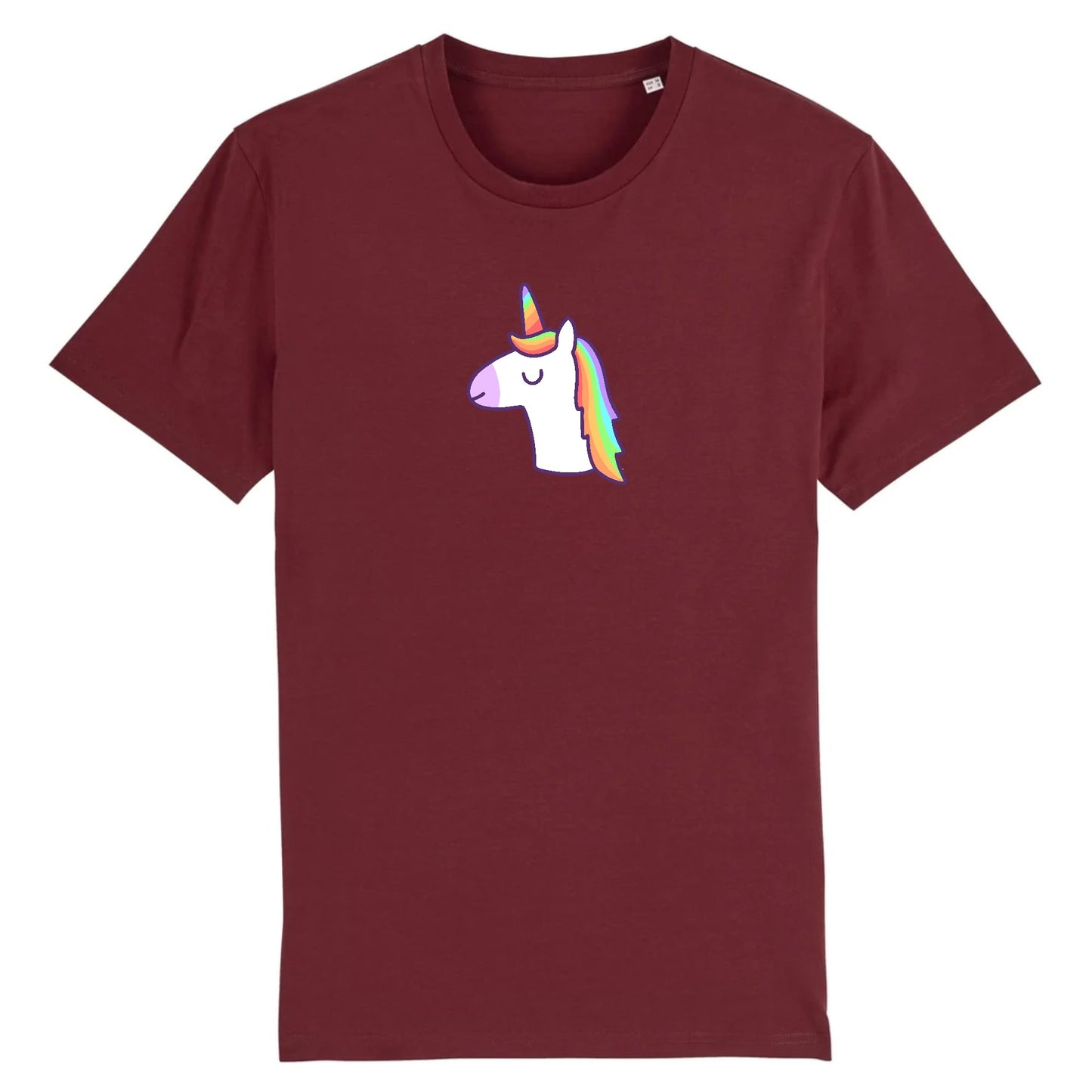 T shirt Unisex Licorne avec les yeux fermés