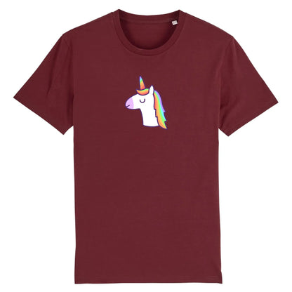 T shirt Unisex Licorne avec les yeux fermés