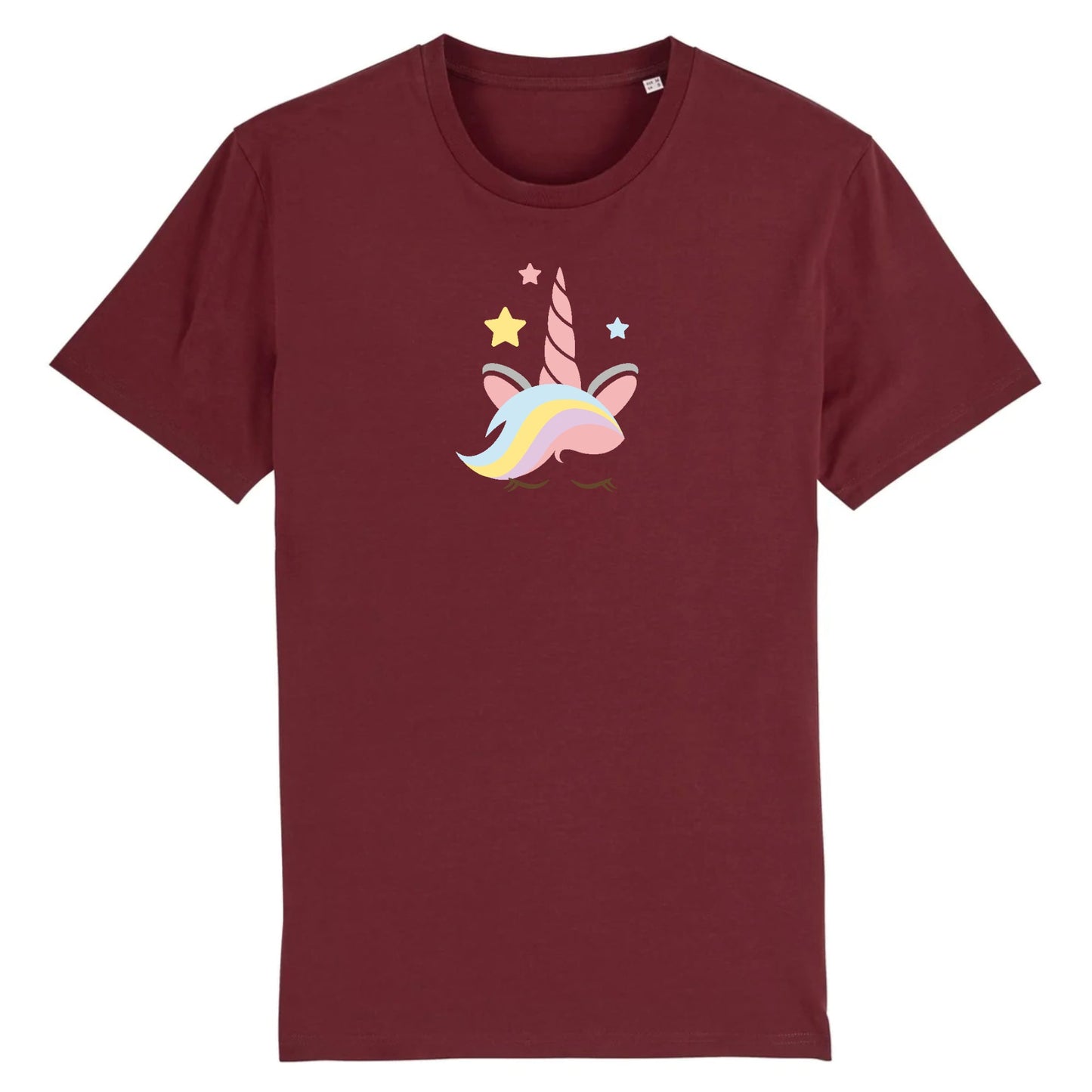 T shirt Unisex Licorne avec corne rose
