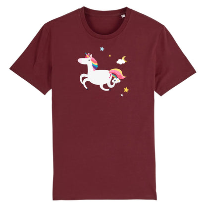 T shirt Unisex Licorne et étoiles