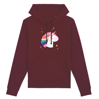 Sweat à capuche Tête de licorne