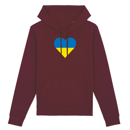 Sweat à capuche Ukraine Coeur