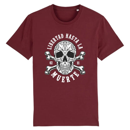 T shirt tete de mort mexicaine libertad
