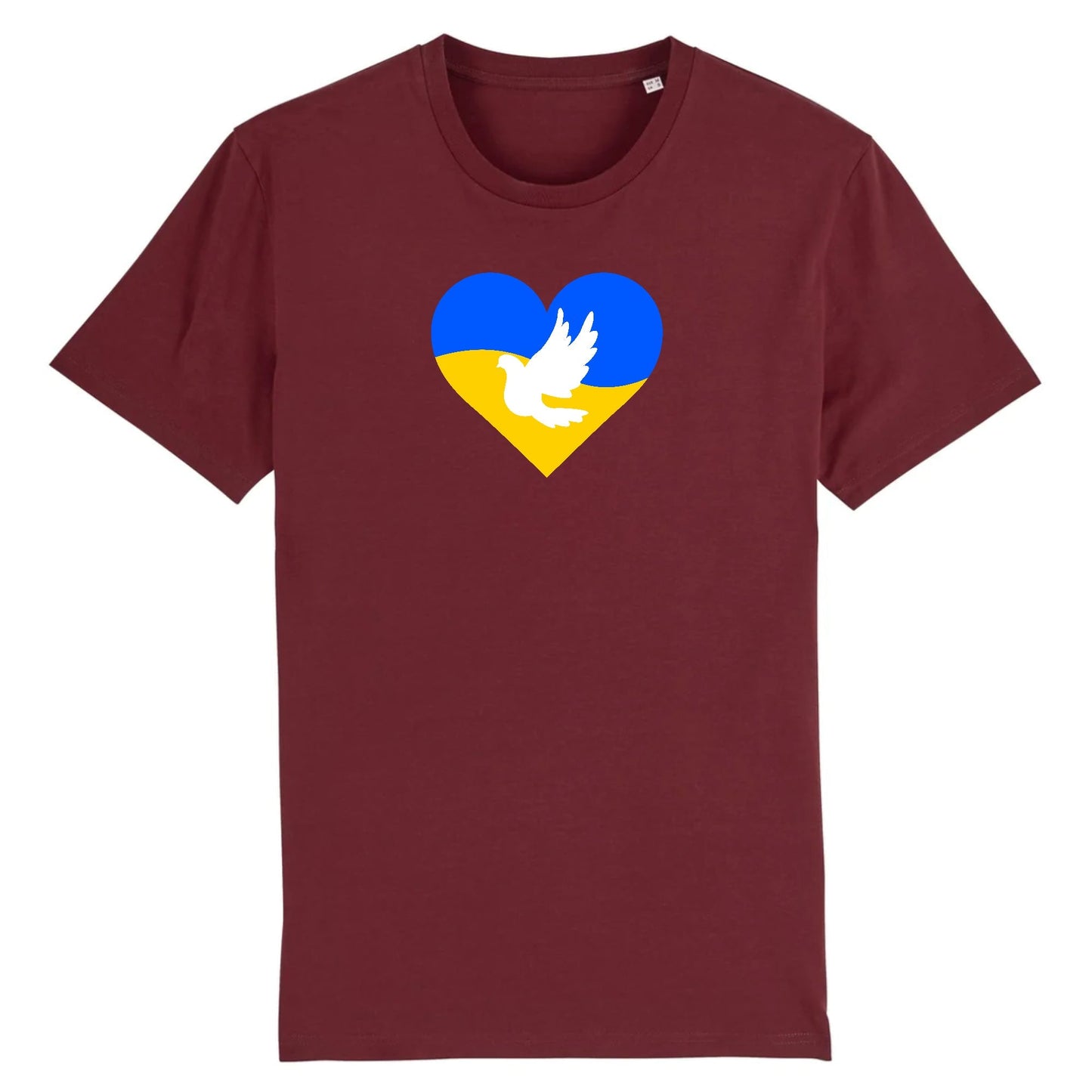 T shirt Ukraine Coeur Colombe