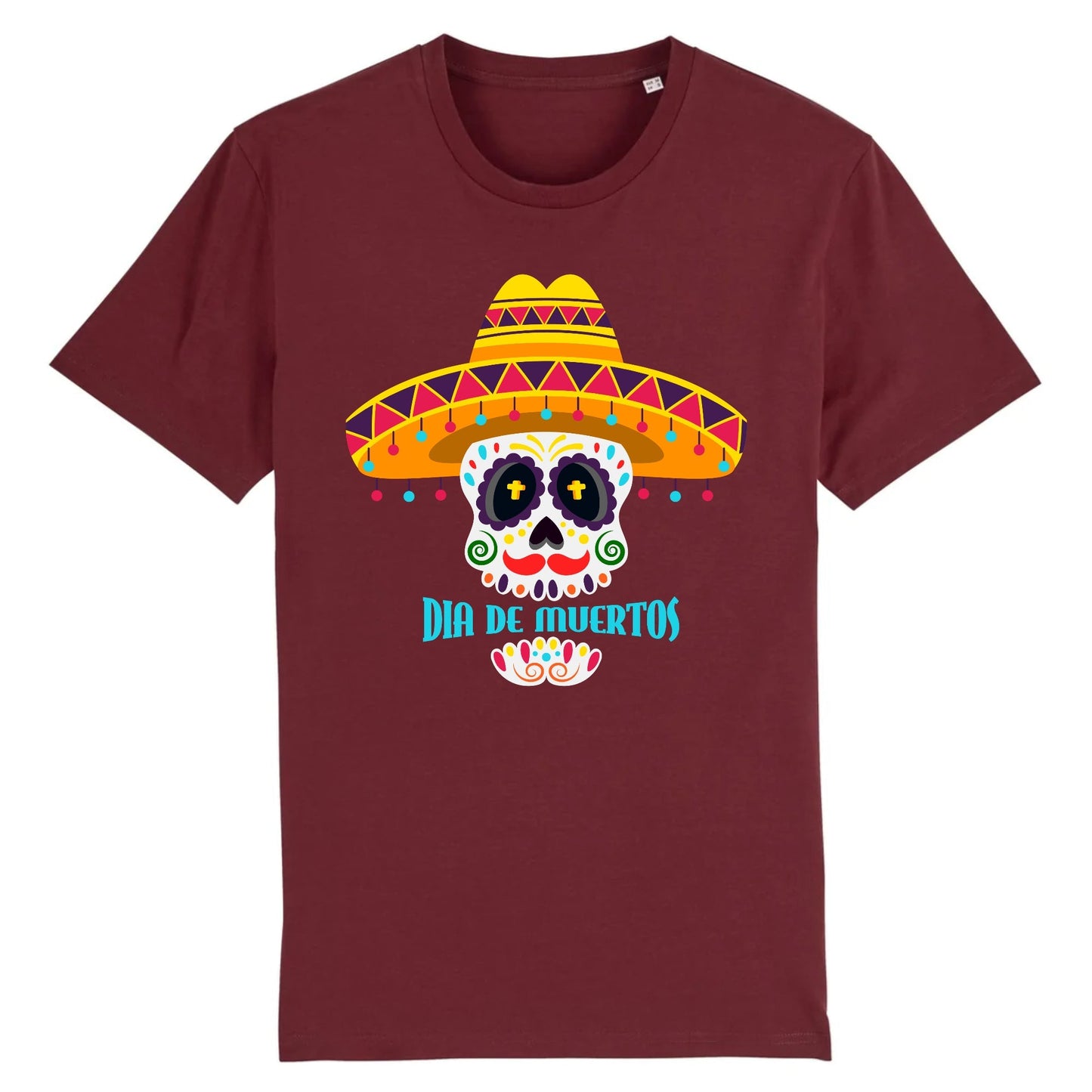 T shirt tete de mort mexicaine dia de muertos