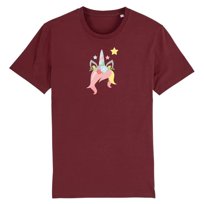 T shirt Licorne avec des fleurs sur la tête