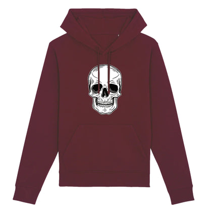 Sweat à capuche Tête de Mort Blanche