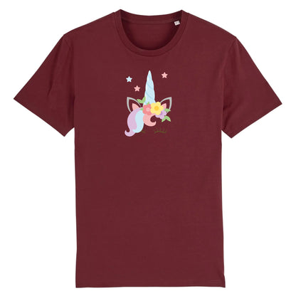 T shirt Licorne avec fleurs