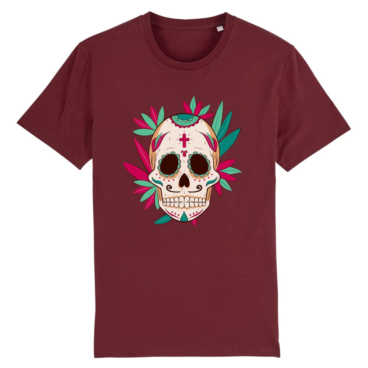 T shirt tete de mort mexicaine eglise