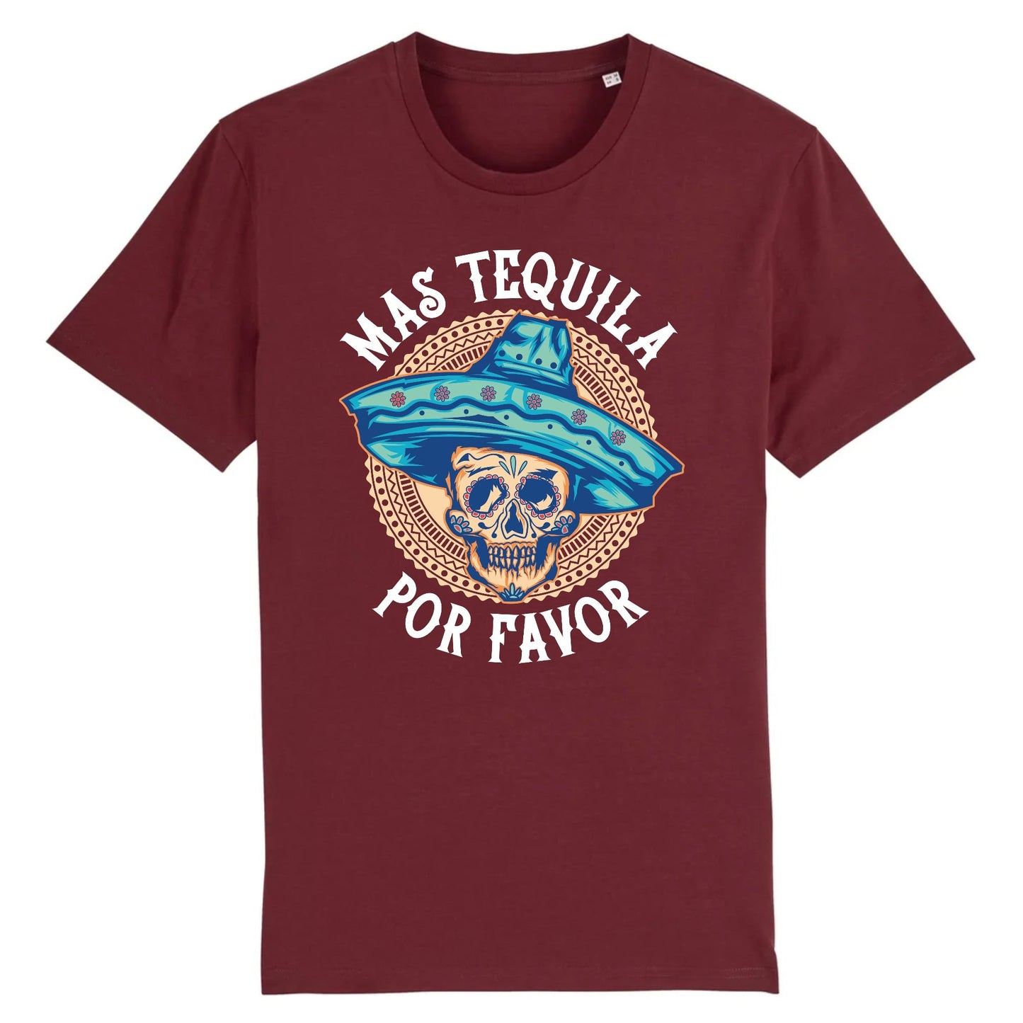 T shirt tete de mort mexicaine tequila
