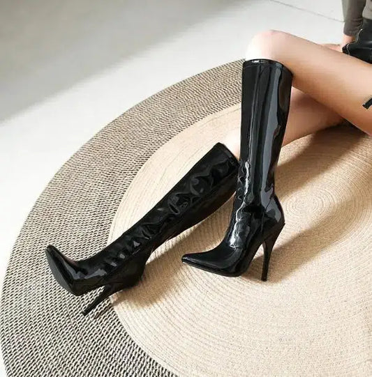 Botte talon aiguille bout pointu