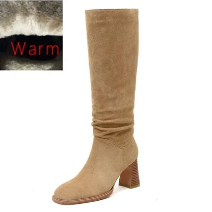 Bottes hautes en daim-Old Money