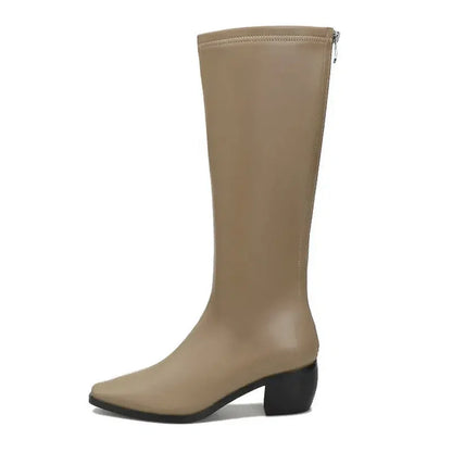 Bottines femme bout pointu talon plat-Old Money