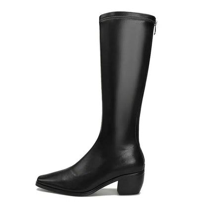 Bottines femme bout pointu talon plat-Old Money
