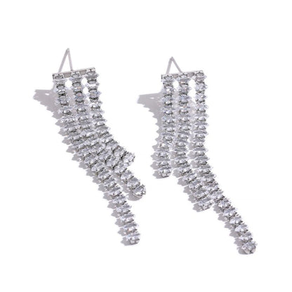 Boucle d Oreille Acier Inoxydable Argent