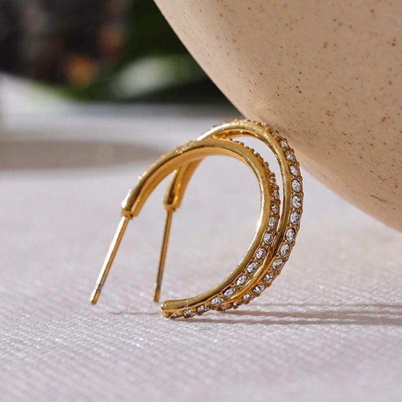 Boucle d Oreille Acier Inoxydable Amaya