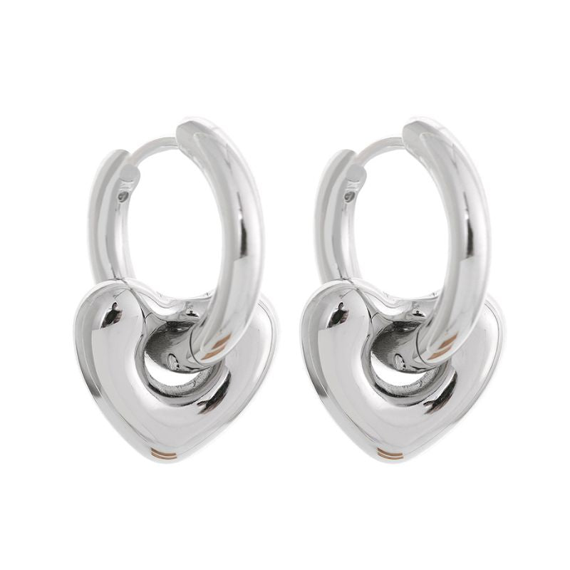Boucle d Oreille Acier Inoxydable Love