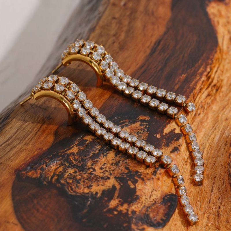 Boucle d Oreille Acier Inoxydable Mermaid