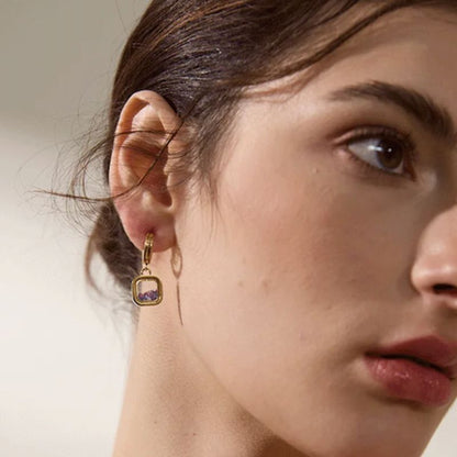 Boucle d Oreille Acier Inoxydable Avara