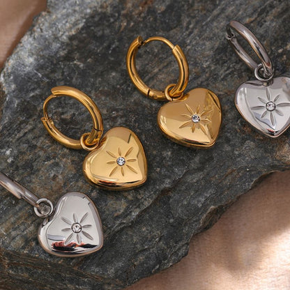 Boucle d Oreille Acier Inoxydable Alice