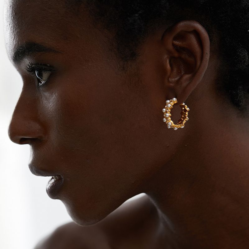 Boucle d Oreille Acier Inoxydable Douce