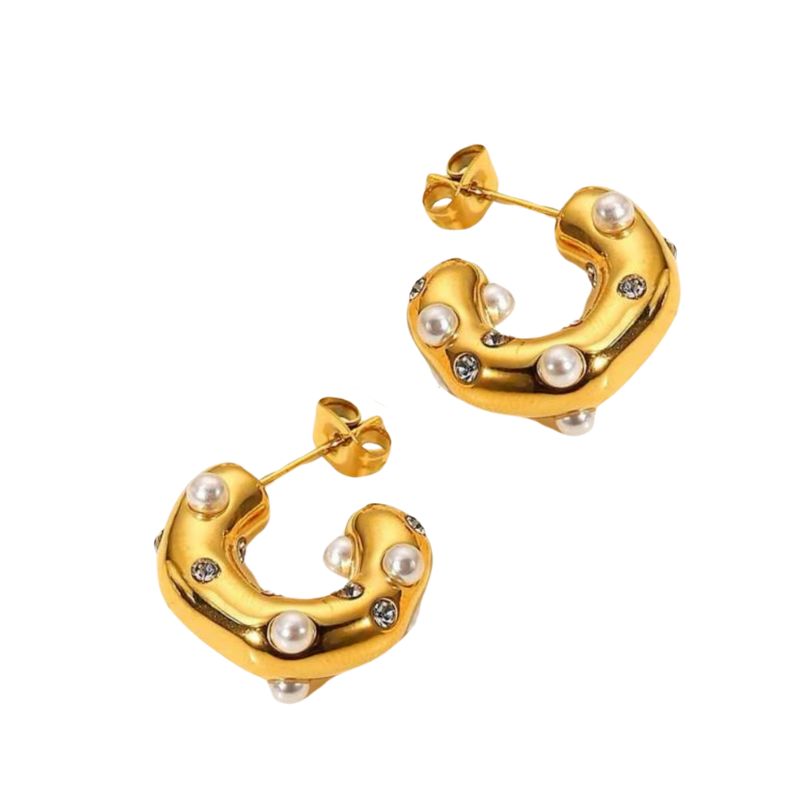 Boucle d Oreille Acier Inoxydable Eternity