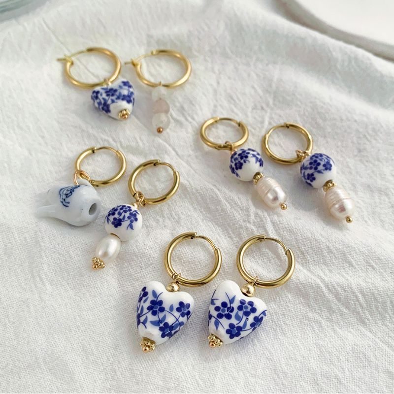 Boucle d Oreille Acier Inoxydable Muriel
