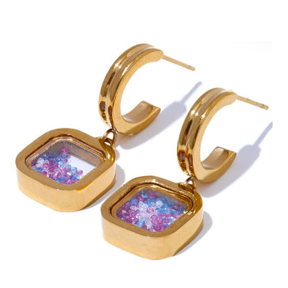 Boucle d Oreille Acier Inoxydable