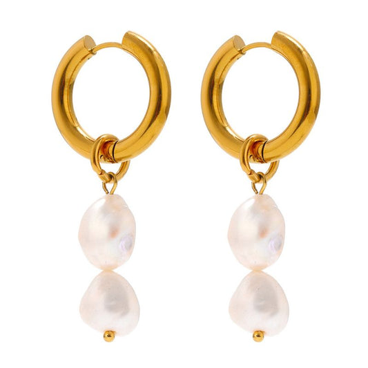 Boucle D Oreille Acier Inoxydable Perla