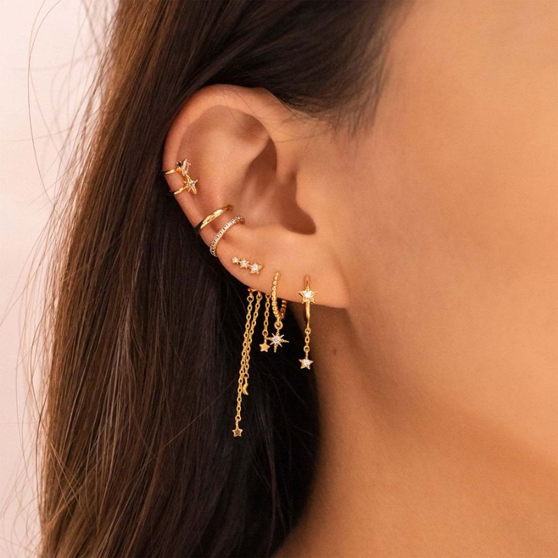 Boucle d Oreille Acier Inoxydable Maya