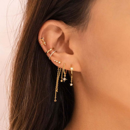 Boucle d Oreille Acier Inoxydable Maya