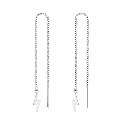 Boucle D oreille Acier Inoxydable Argent