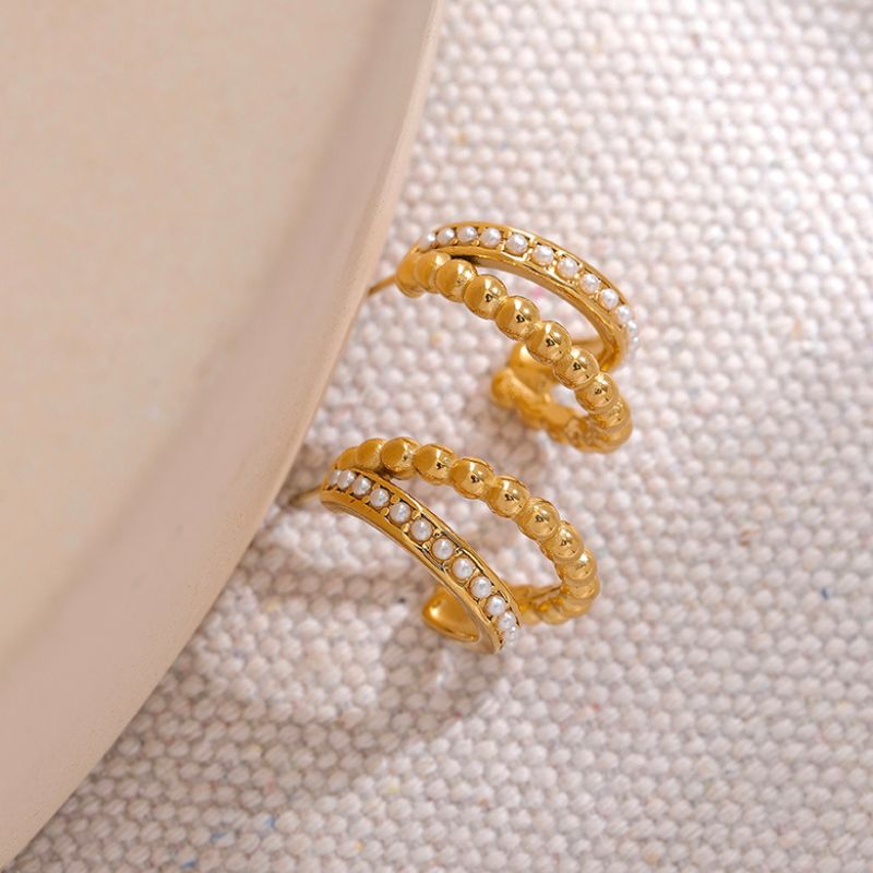 Boucle d Oreille Acier Inoxydable Hawai