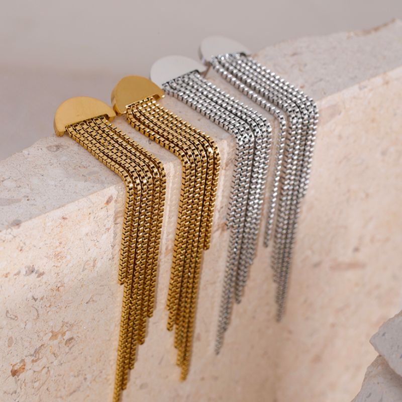 Boucle d Oreille Acier Inoxydable Thais