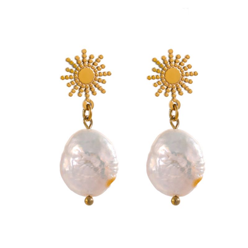 Boucle d Oreille Acier Inoxydable Infinity