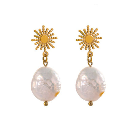 Boucle d Oreille Acier Inoxydable Infinity
