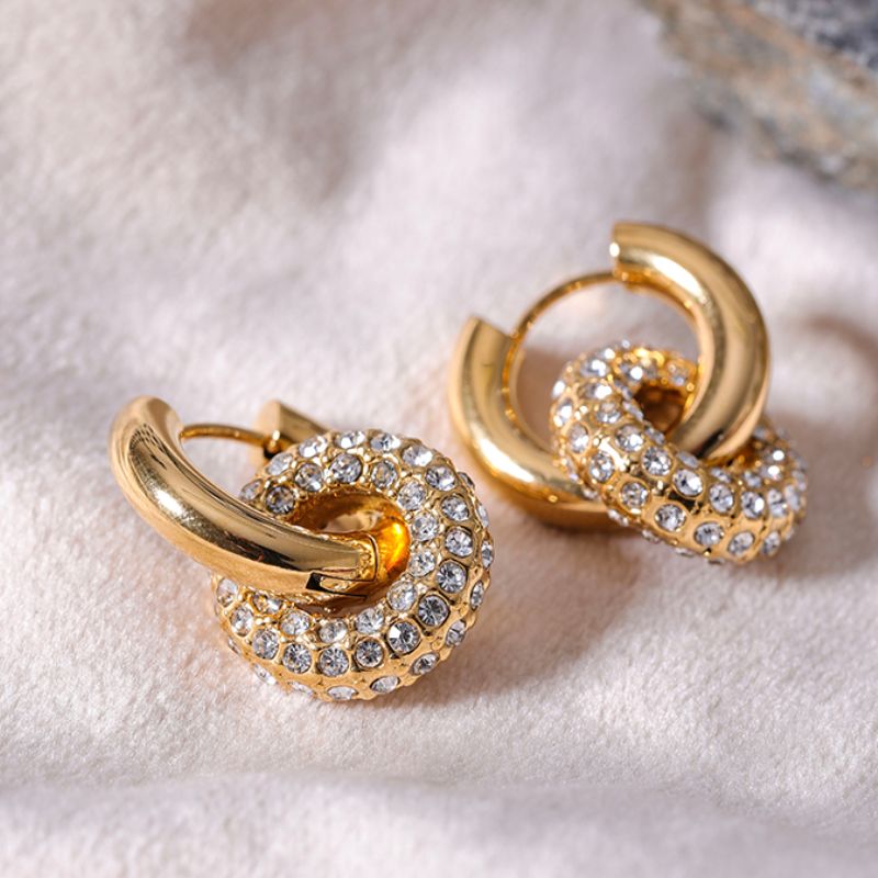 Boucle d Oreille Acier Inoxydable Omega