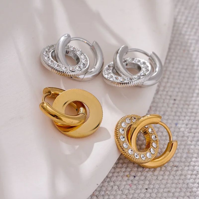 Boucles d Oreille Acier Inoxydable