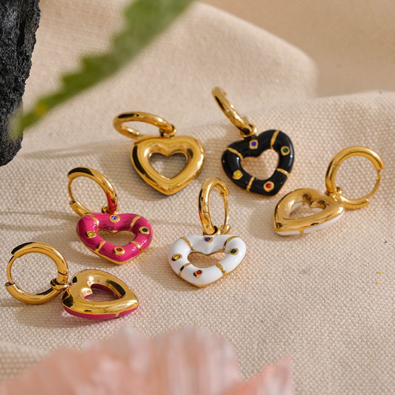 Boucle d Oreille Acier Inoxydable Ayssa
