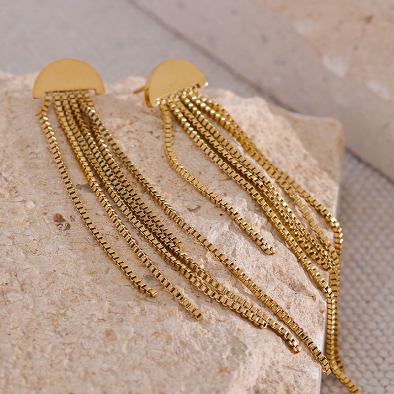 Boucle d Oreille Acier Inoxydable Thais